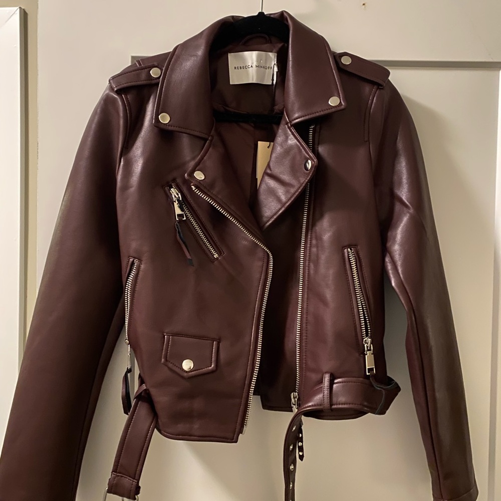 Brand new Rebecca Minkoff burgundy jacket